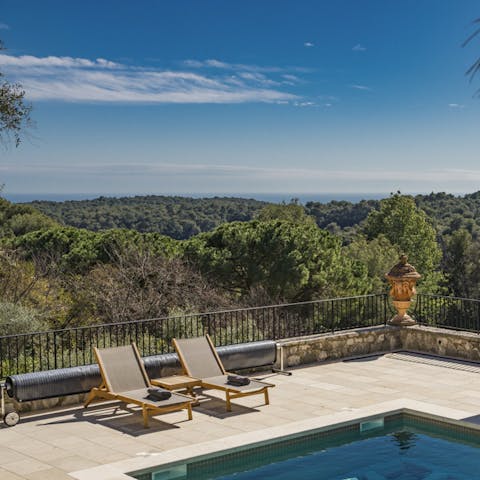 Descend from the hillside to explore the surrounding countryside and the pretty nearby town of Vence