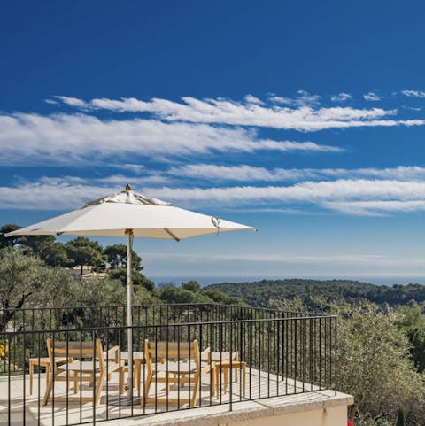 Relax on the roof terrace and watch the sun go down