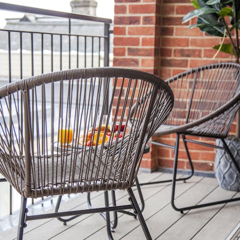Relax on the peaceful balcony