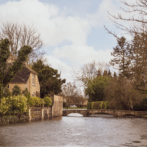 Take a five-minute drive to visit Bourton-on-the-Water