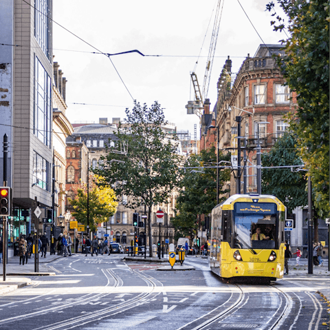 Get out and enjoy the delights of "Madchester" from its central location