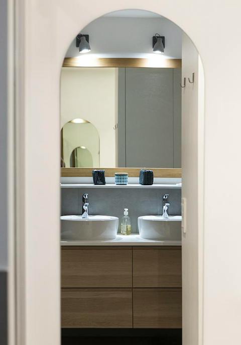 Slick and modern family bathrooms