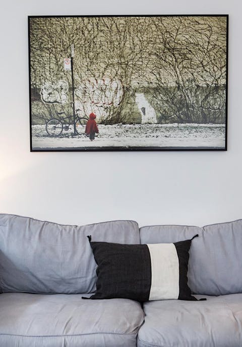 Contemporary artwork here and there