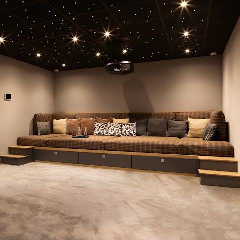 Spend a family night in watching movies in the home cinema