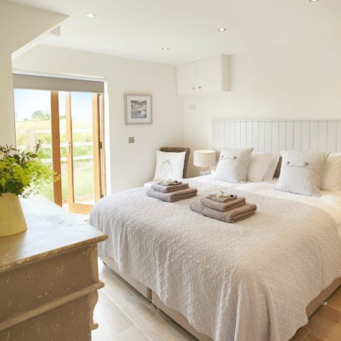 Wake up from your slumber to uninterrupted countryside views