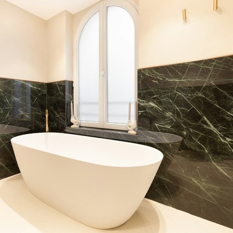 Soak in a bubble bath after a day of walking around museums
