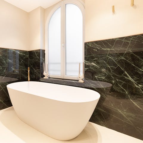 Soak in a bubble bath after a day of walking around museums