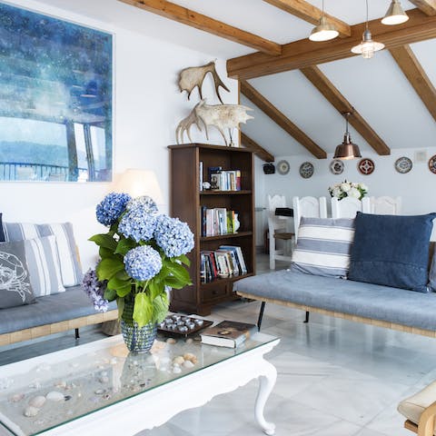 Sprawl out on the blue sofas and catch up on your favourite Netflix shows