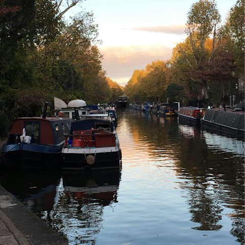 Take a stroll around the canals of Little Venice
