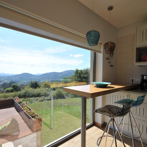 Start the day the right way with a cup of coffee in the best seat in the house