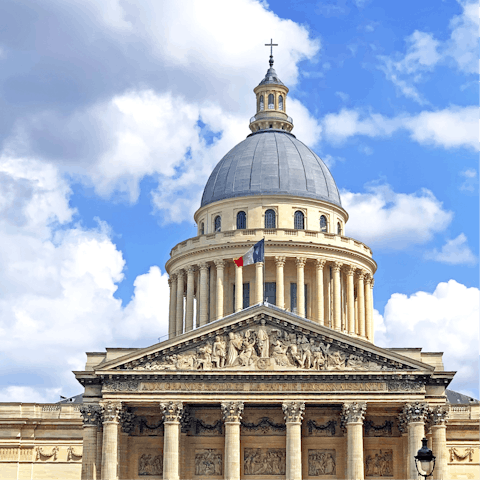 Visit the historic Panthéon – it's within walking distance of this home