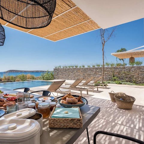 Enjoy the intimacy of the terrace and experience the best of island living