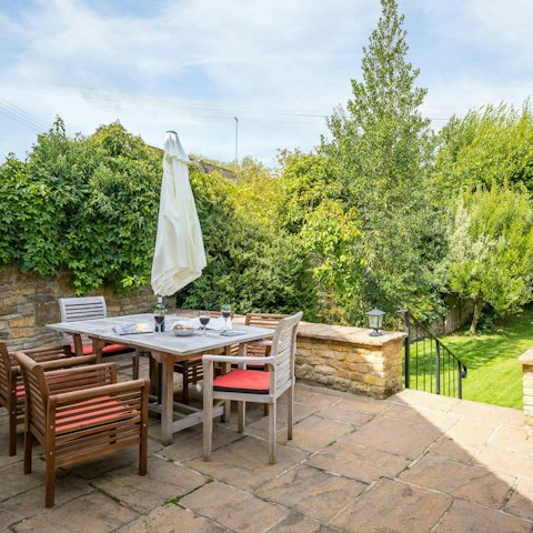 Savour lazy afternoon drinks on the terrace or stroll to the pub