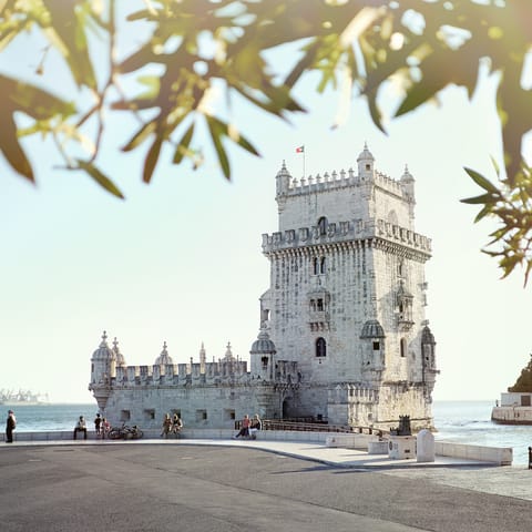 Visit Lisbon's 'Torre de Belém' – a forty-minute drive away