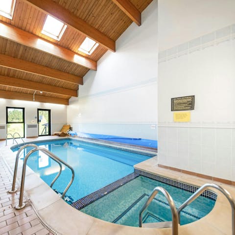 Take a refreshing dip in the communal pool