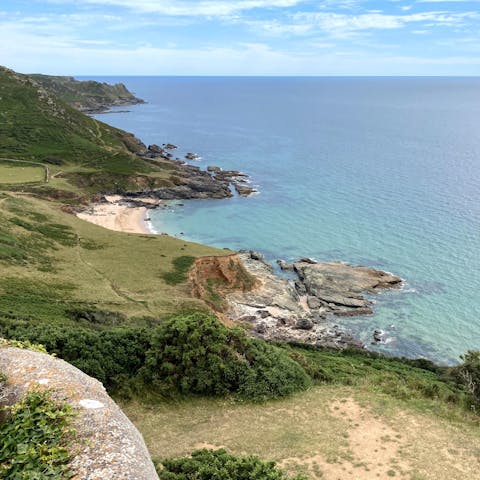 Explore the coastline around Salcombe dotted with picturesque beaches