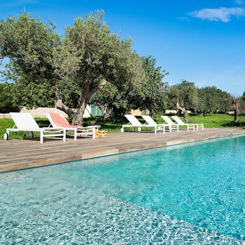 Spend a sun-kissed afternoon swimming in the private pool