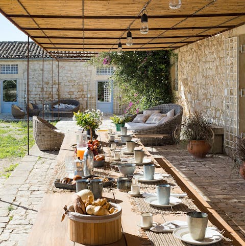Rustle up an Italian feast to share alfresco on the terrace