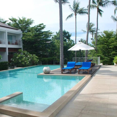 Cool off on hot and humid afternoons with a dip in the communal pool