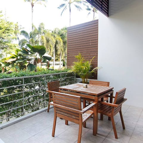 Look forward to starting your mornings with breakfast on the terrace
