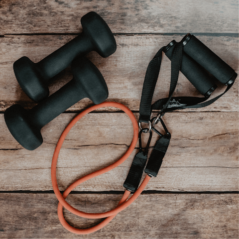 Enjoy an invigorating workout in the communal fitness room