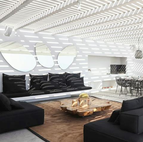 Host an entertaining evening on the stunning outdoor terrace