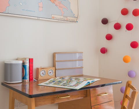 Lots of desk space for creative moments
