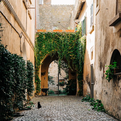 Shop for pottery souvenirs in the traditional village of Margarites – it's 300m away