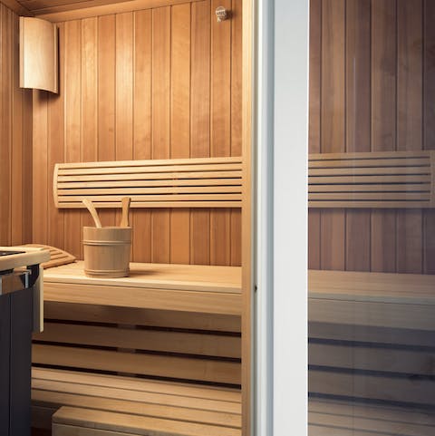 Wind down in your private sauna after a busy day exploring Venice