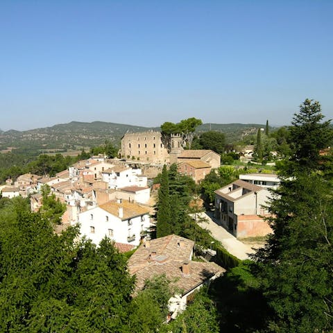 Explore  La Torre de Claramunt, a traditional Catalan village just five minutes away on foot