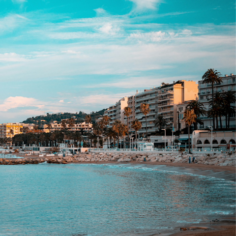 Head to Cannes’ seafront for walks along the coast