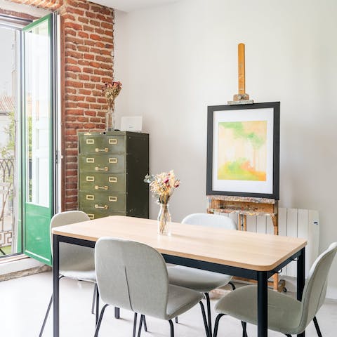 Map out the day's itinerary over a breakfast of pan con tomate