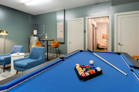 Challenge the group to a game of foosball or pool