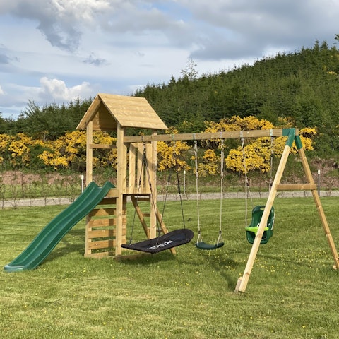 Enjoy family time at the kids play area