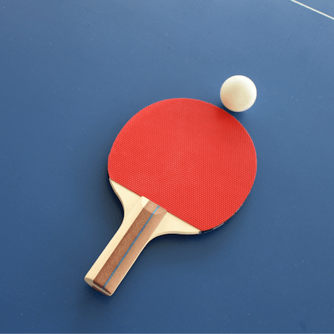 Stay active with a few games of table tennis