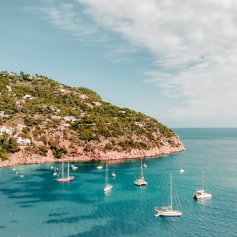 Discover the Ibiza's northern coast, famous for its bohemian, laidback lifestyle and gorgeous scenery