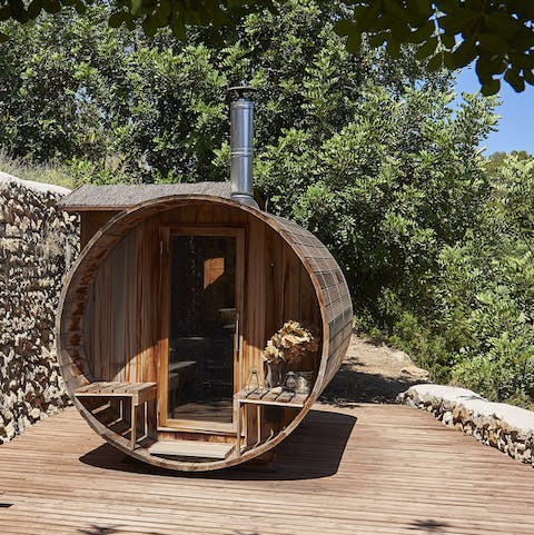 Sweat it out in the villa's very own sauna