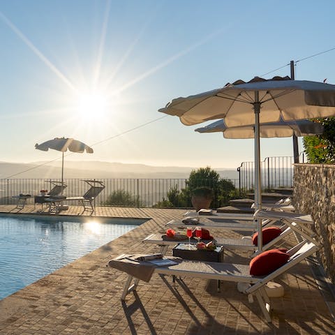 Spend a day relaxing by the pool with a few Italian cocktails