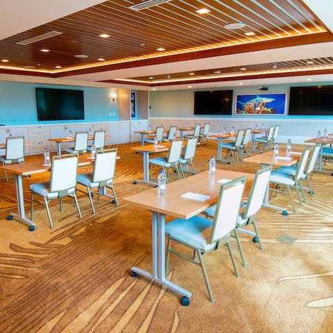 Get down to business at the onsite meeting rooms and office spaces