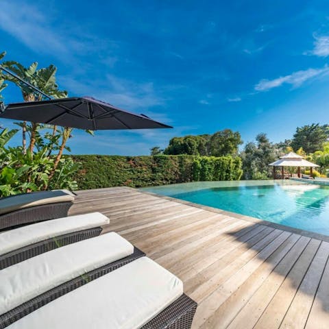 Soak up the sun by the pool