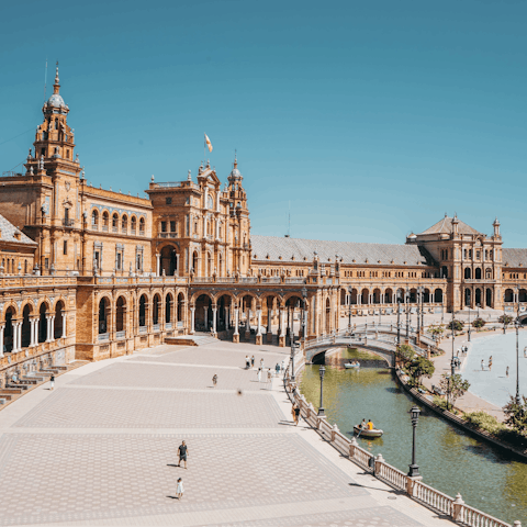 Stay within short walking distance from Seville's most iconic sights