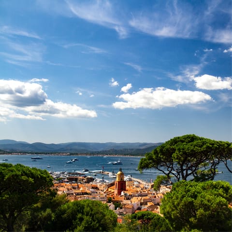 Sun yourself in glamorous Saint Tropez, a short drive away