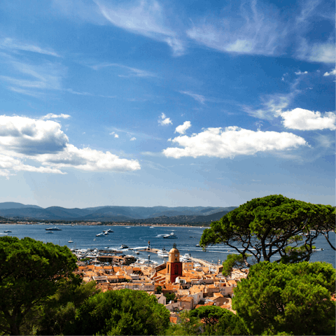 Sun yourself in glamorous Saint Tropez, a short drive away