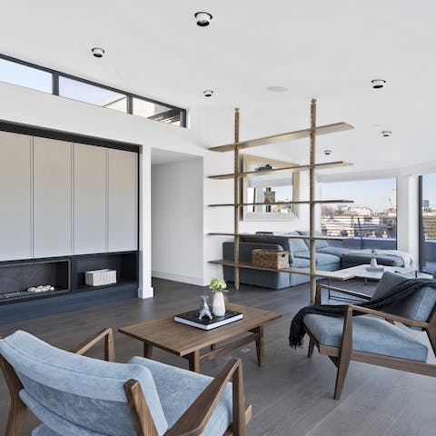 Relax in the beautiful, light-filled communal space