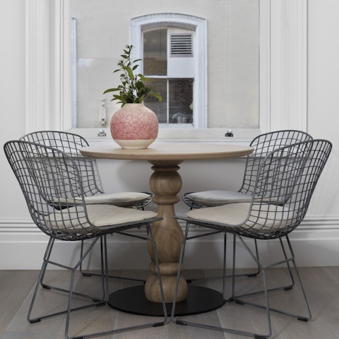 Enjoy breakfast in a light-filled dining space