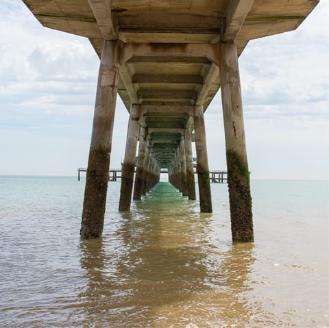 Stroll along Deal Pier, less than a five-minute walk away