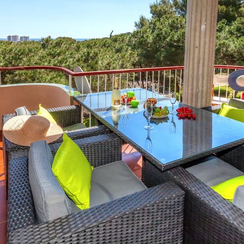 Enjoy alfresco meals on the terrace