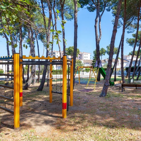 Let the kids run wild in the shared play park