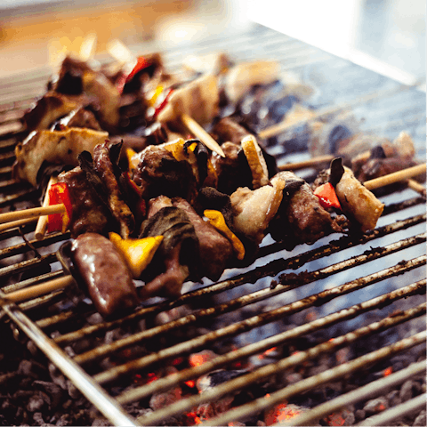 Grill up some fresh Cretan fare on the barbecue and gather everyone on the terrace
