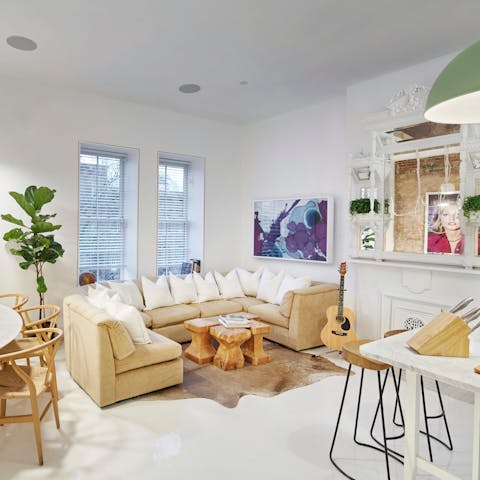 Spend cosy evenings at home or wander to a local restaurant